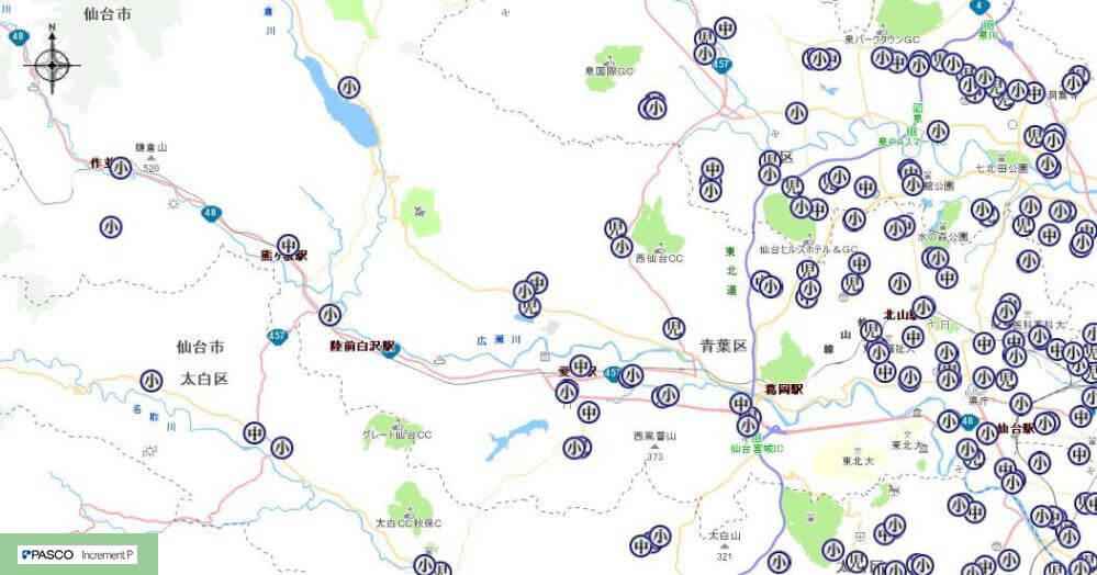 青葉区地図
