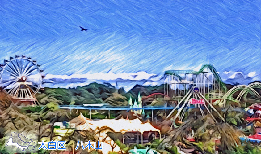 太白区八木山イラスト